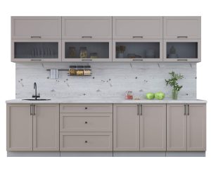 ГОТОВАЯ КУХНЯ ТРЕНД SOFT-TOUCH 3,0Б (ЛУНА/ ЛУНА)