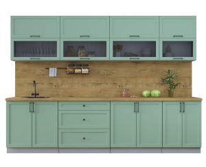 ГОТОВАЯ КУХНЯ ТРЕНД SOFT-TOUCH 3,0Б (МЯТА/ МЯТА)