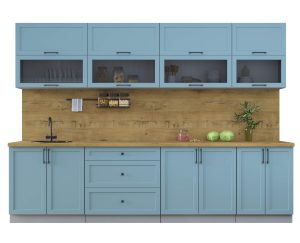 ГОТОВАЯ КУХНЯ ТРЕНД SOFT-TOUCH 3,0Б (ОКЕАН/ ОКЕАН)