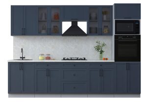 ГОТОВАЯ КУХНЯ ТРЕНД SOFT-TOUCH 3,0В (ИНДИГО/ ИНДИГО)
