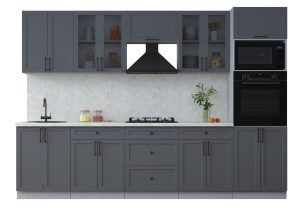 ГОТОВАЯ КУХНЯ ТРЕНД SOFT-TOUCH 3,0В (ПЕПЕЛ/ ПЕПЕЛ)