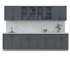 ГОТОВАЯ КУХНЯ ТРЕНД SOFT-TOUCH 3.1А (ПЕПЕЛ/ ПЕПЕЛ)