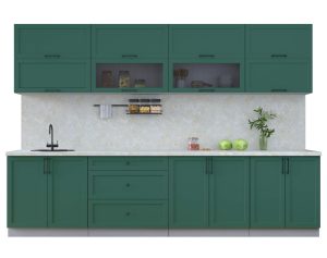 ГОТОВАЯ КУХНЯ ТРЕНД SOFT-TOUCH 3,1Б (ИЗУМРУД/ ИЗУМРУД)