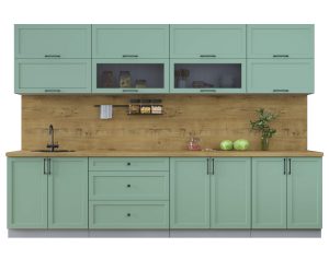 ГОТОВАЯ КУХНЯ ТРЕНД SOFT-TOUCH 3,1Б (МЯТА/ МЯТА)