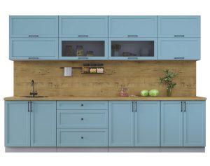 ГОТОВАЯ КУХНЯ ТРЕНД SOFT-TOUCH 3,1Б (ОКЕАН/ ОКЕАН)