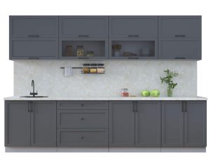 ГОТОВАЯ КУХНЯ ТРЕНД SOFT-TOUCH 3,1Б (ПЕПЕЛ/ ПЕПЕЛ)