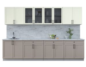 ГОТОВАЯ КУХНЯ ТРЕНД SOFT-TOUCH 3.2А (БЕЛЫЙ/ ЛУНА)