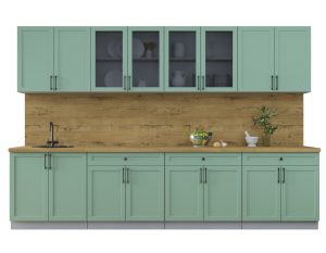 ГОТОВАЯ КУХНЯ ТРЕНД SOFT-TOUCH 3.2А (МЯТА/ МЯТА)