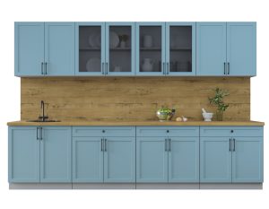 ГОТОВАЯ КУХНЯ ТРЕНД SOFT-TOUCH 3.2А (ОКЕАН/ ОКЕАН)