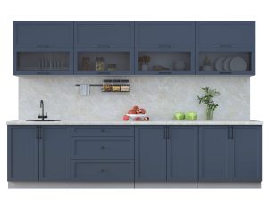 ГОТОВАЯ КУХНЯ ТРЕНД SOFT-TOUCH 3,2Б (ИНДИГО/ ИНДИГО)