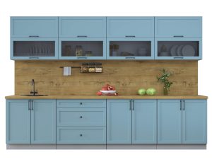 ГОТОВАЯ КУХНЯ ТРЕНД SOFT-TOUCH 3,2Б (ОКЕАН/ ОКЕАН)