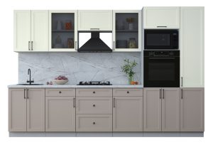 ГОТОВАЯ КУХНЯ ТРЕНД SOFT-TOUCH 3,2В (БЕЛЫЙ/ ЛУНА)