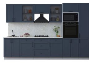 ГОТОВАЯ КУХНЯ ТРЕНД SOFT-TOUCH 3,2В (ИНДИГО/ ИНДИГО)