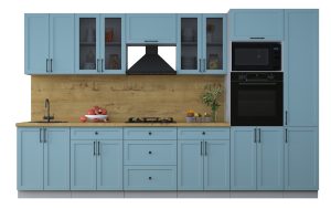 ГОТОВАЯ КУХНЯ ТРЕНД SOFT-TOUCH 3,4В (ОКЕАН/ ОКЕАН)