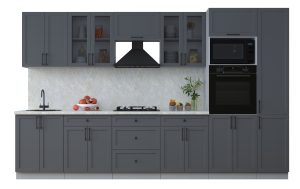 ГОТОВАЯ КУХНЯ ТРЕНД SOFT-TOUCH 3,4В (ПЕПЕЛ/ ПЕПЕЛ)