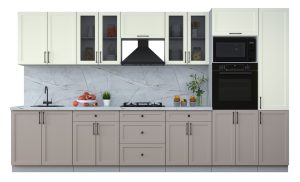 ГОТОВАЯ КУХНЯ ТРЕНД SOFT-TOUCH 3,6В (БЕЛЫЙ/ ЛУНА)