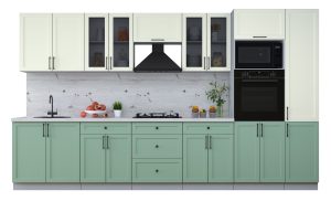 ГОТОВАЯ КУХНЯ ТРЕНД SOFT-TOUCH 3,6В (БЕЛЫЙ/ МЯТА)