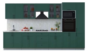 ГОТОВАЯ КУХНЯ ТРЕНД SOFT-TOUCH 3,6В (ИЗУМРУД/ ИЗУМРУД)