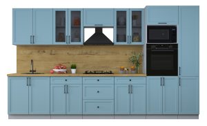 ГОТОВАЯ КУХНЯ ТРЕНД SOFT-TOUCH 3,6В (ОКЕАН/ ОКЕАН)