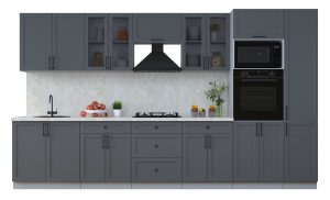 ГОТОВАЯ КУХНЯ ТРЕНД SOFT-TOUCH 3,6В (ПЕПЕЛ/ ПЕПЕЛ)