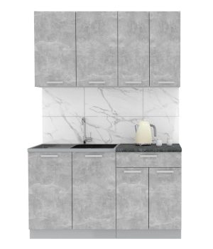 ГОТОВАЯ КУХНЯ ЛАЙТ 1,4 (БЕТОН/ БЕТОН)