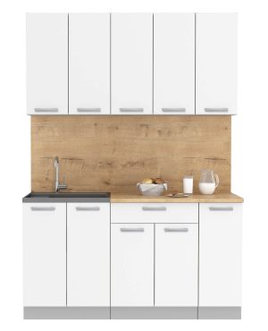 ГОТОВАЯ КУХНЯ ЛАЙТ 1,5 (БЕЛЫЙ/ БЕЛЫЙ)